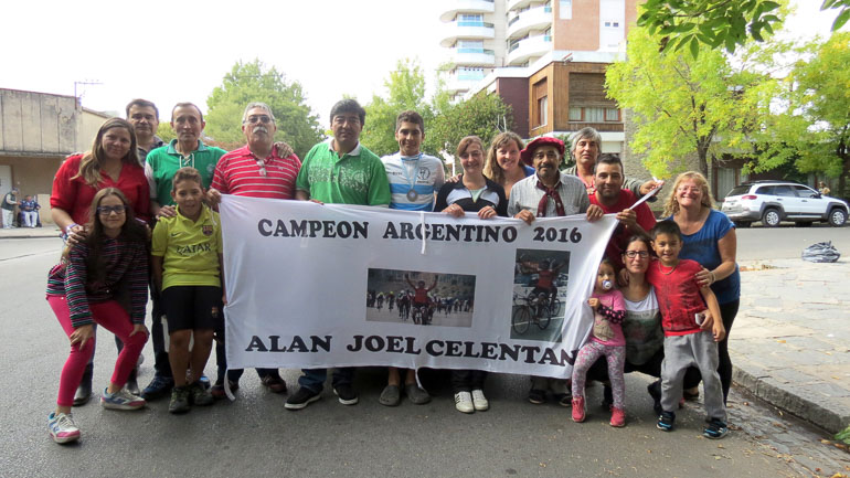 Alan Celentano, una promesa del  ciclismo con vuelo nacional