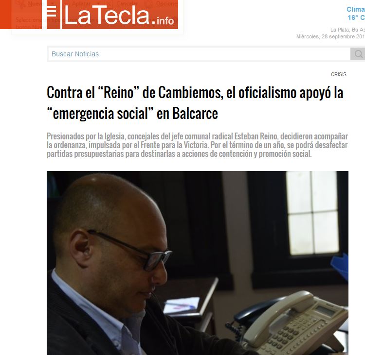 "La Tecla" se hizo eco del apoyo unánime a la Emergencia Social en Balcarce