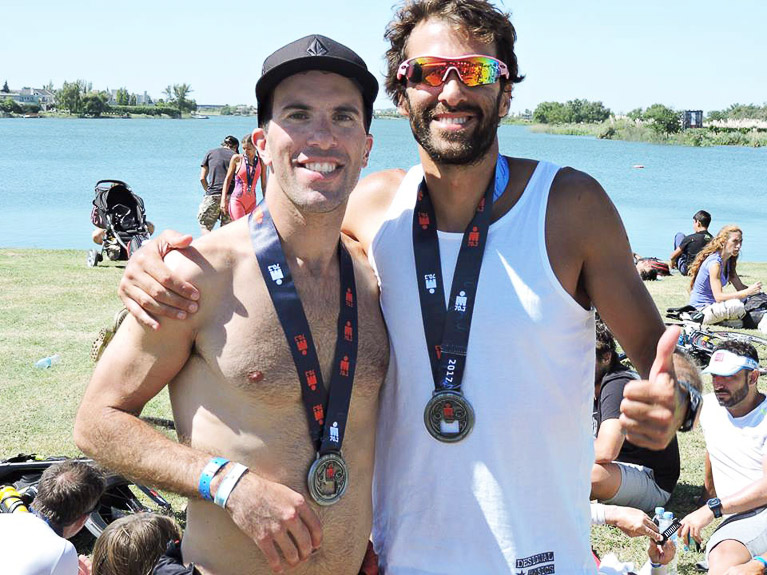Santiago y De Gerónimo se destacaron en el Ironman 70.3 de Buenos Aires