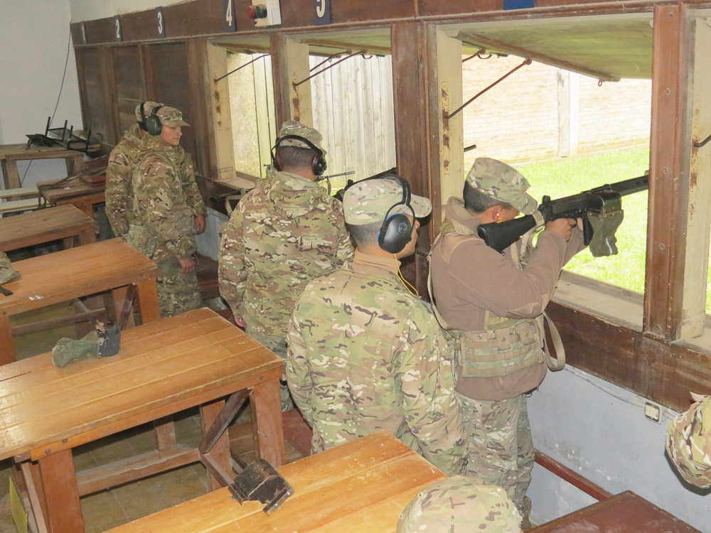 Militares del GADA Nº 601 efectuaron ayer prácticas de tiro en el polígono local